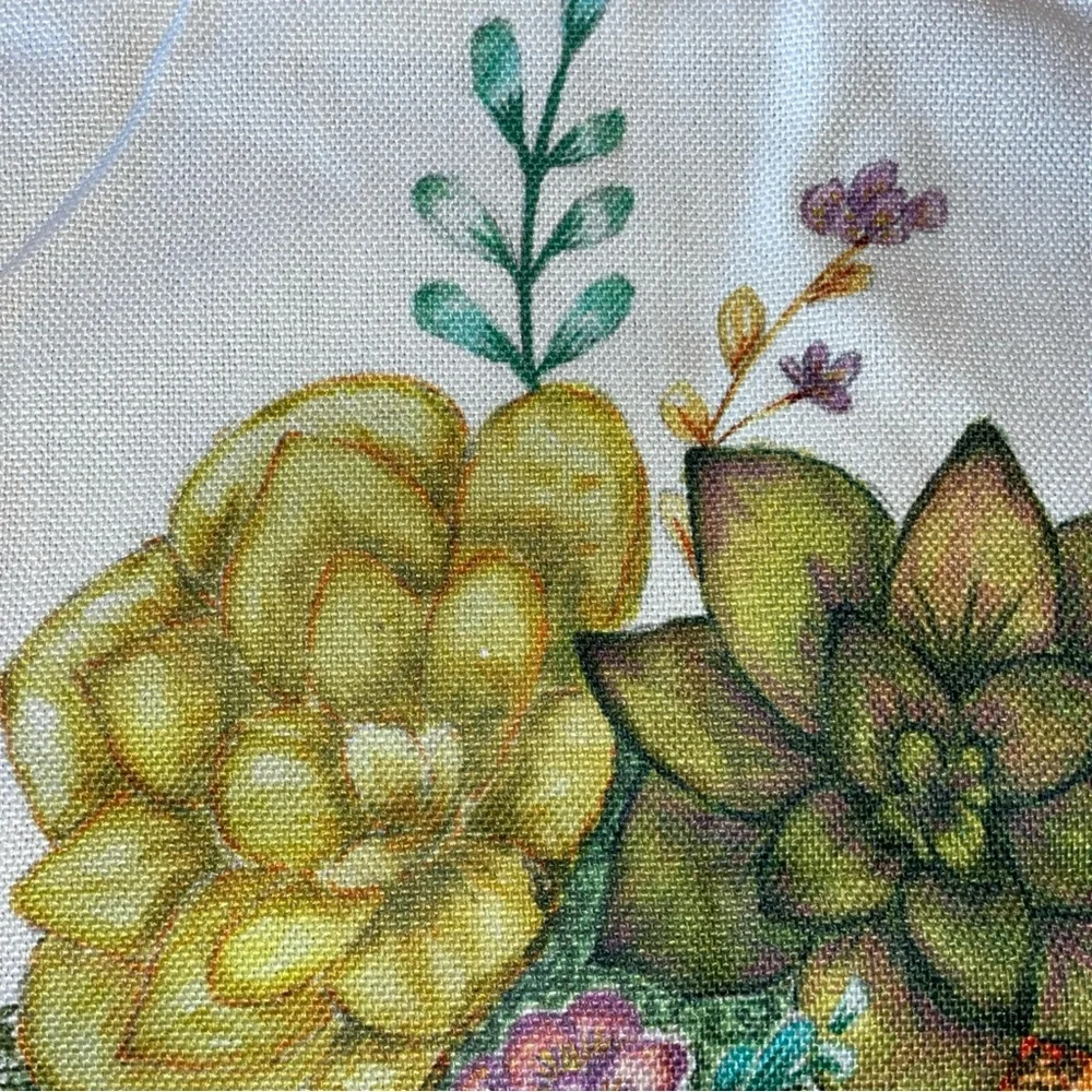 Pumpkin Succulent Print Decorative Square Throw‎ Pillow Cover